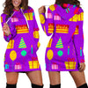 Birthday Pattern Print Women Hoodie Dress-grizzshop