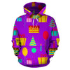 Birthday Pattern Print Women Men Pullover Hoodie-grizzshop