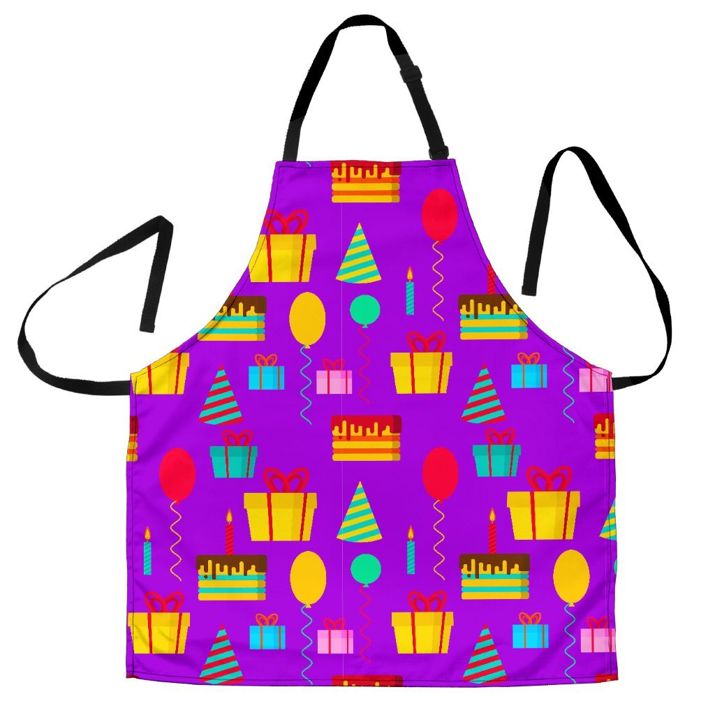 Birthday Pattern Print Women's Apron-grizzshop