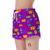 Birthday Pattern Print Women's Shorts-grizzshop