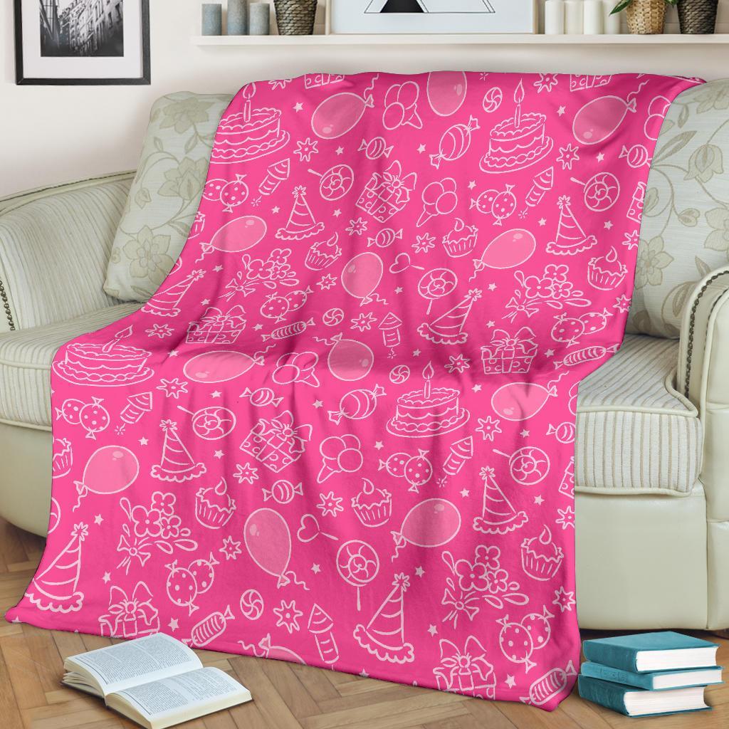 Birthday Print Pattern Blanket-grizzshop