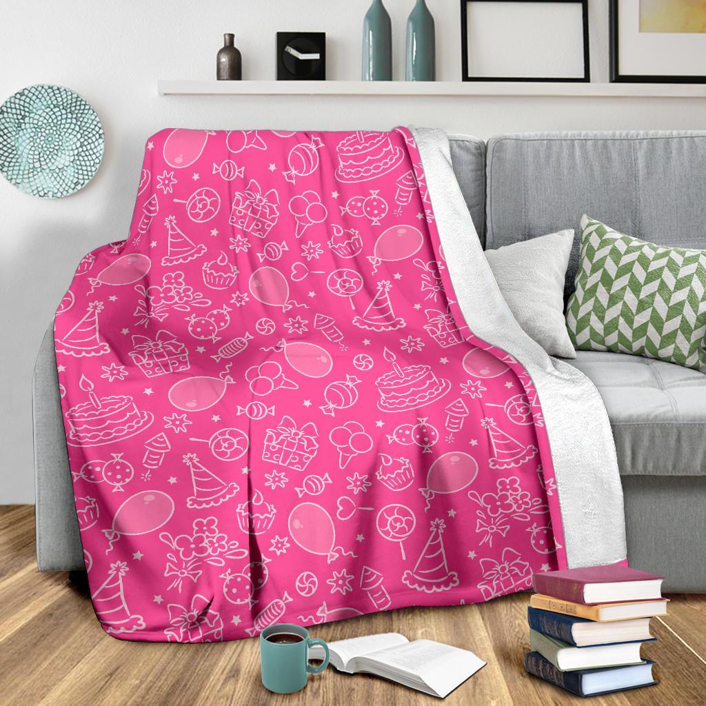 Birthday Print Pattern Blanket-grizzshop