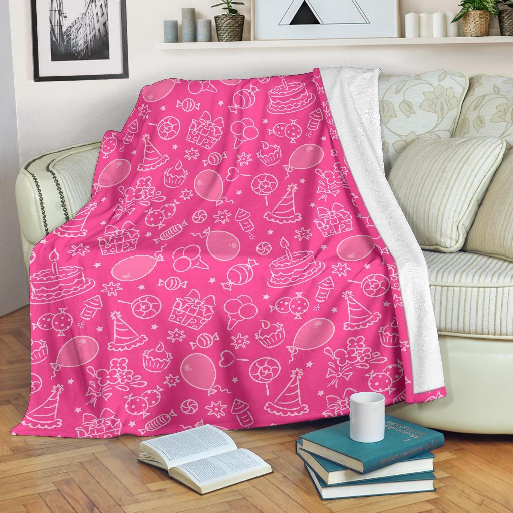 Birthday Print Pattern Blanket-grizzshop