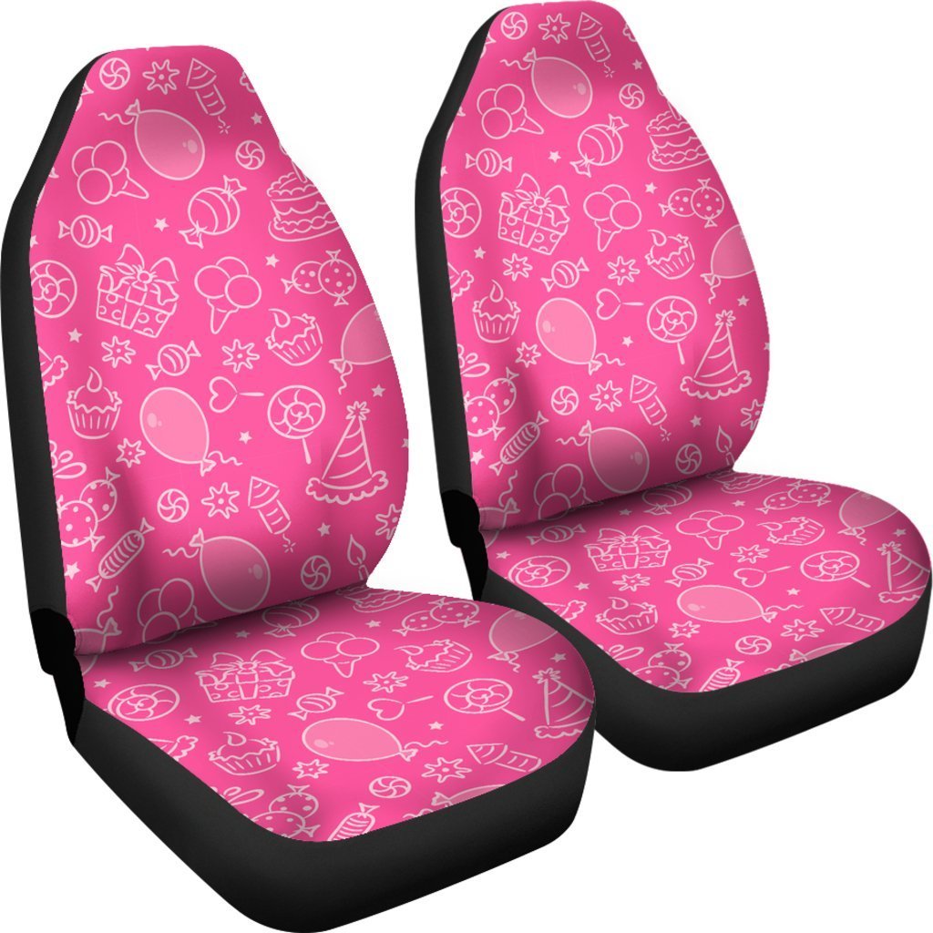 Birthday Print Pattern Universal Fit Car Seat Covers-grizzshop