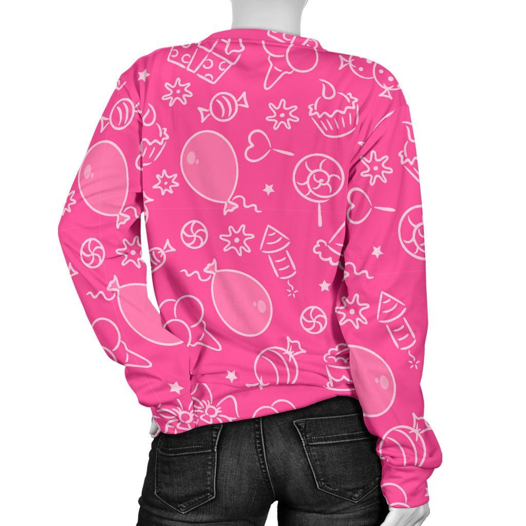 Birthday Print Pattern Women's Sweatshirt-grizzshop