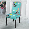 Birthday Raccoon Pattern Print Chair Cover-grizzshop