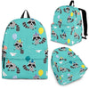 Birthday Raccoon Pattern Print Premium Backpack-grizzshop