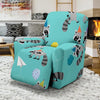 Birthday Raccoon Pattern Print Recliner Cover-grizzshop