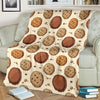 Biscuit Cookie Pattern Print Blanket-grizzshop