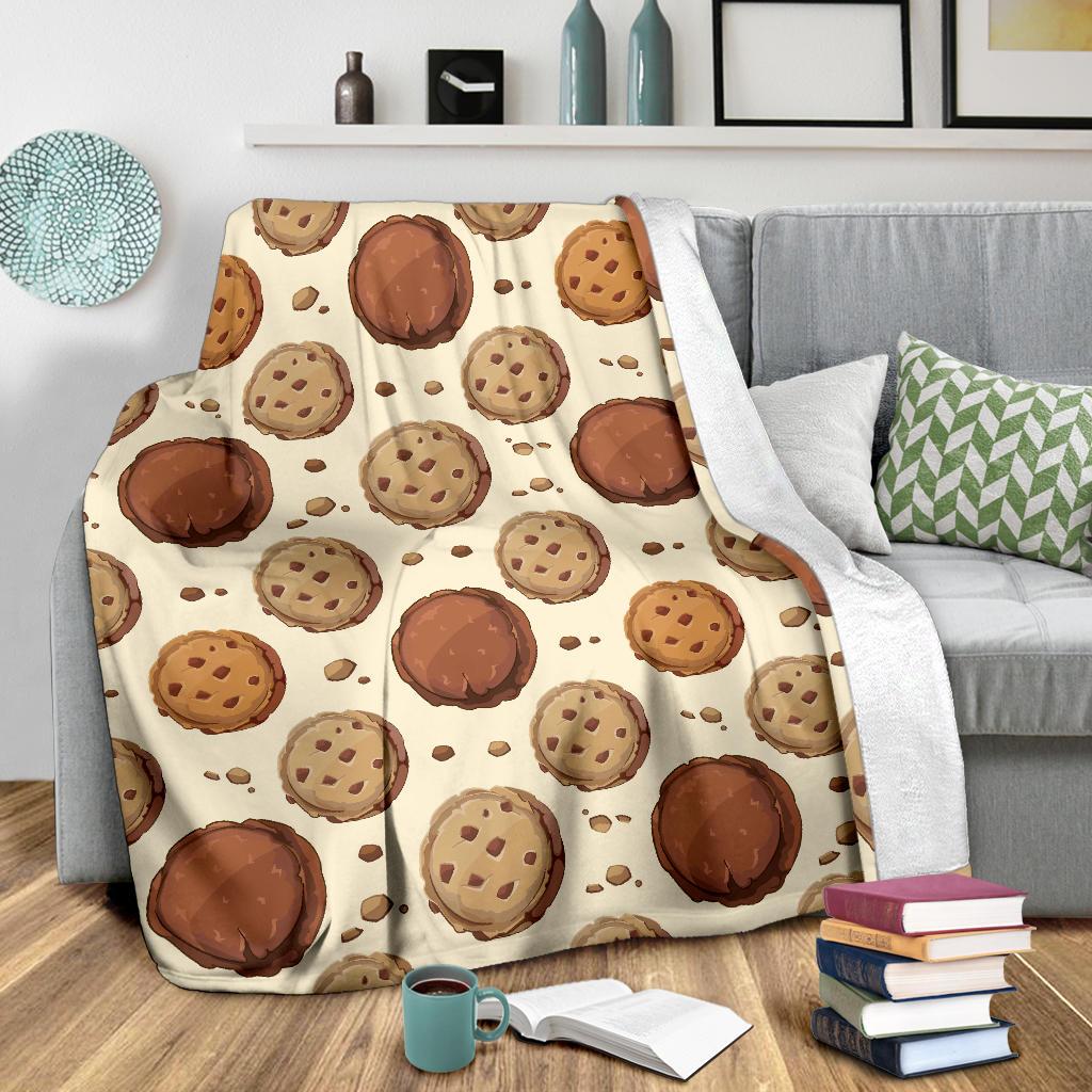 Biscuit Cookie Pattern Print Blanket-grizzshop