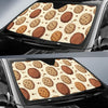 Biscuit Cookie Pattern Print Car Sun Shade-grizzshop