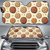 Biscuit Cookie Pattern Print Car Sun Shade-grizzshop