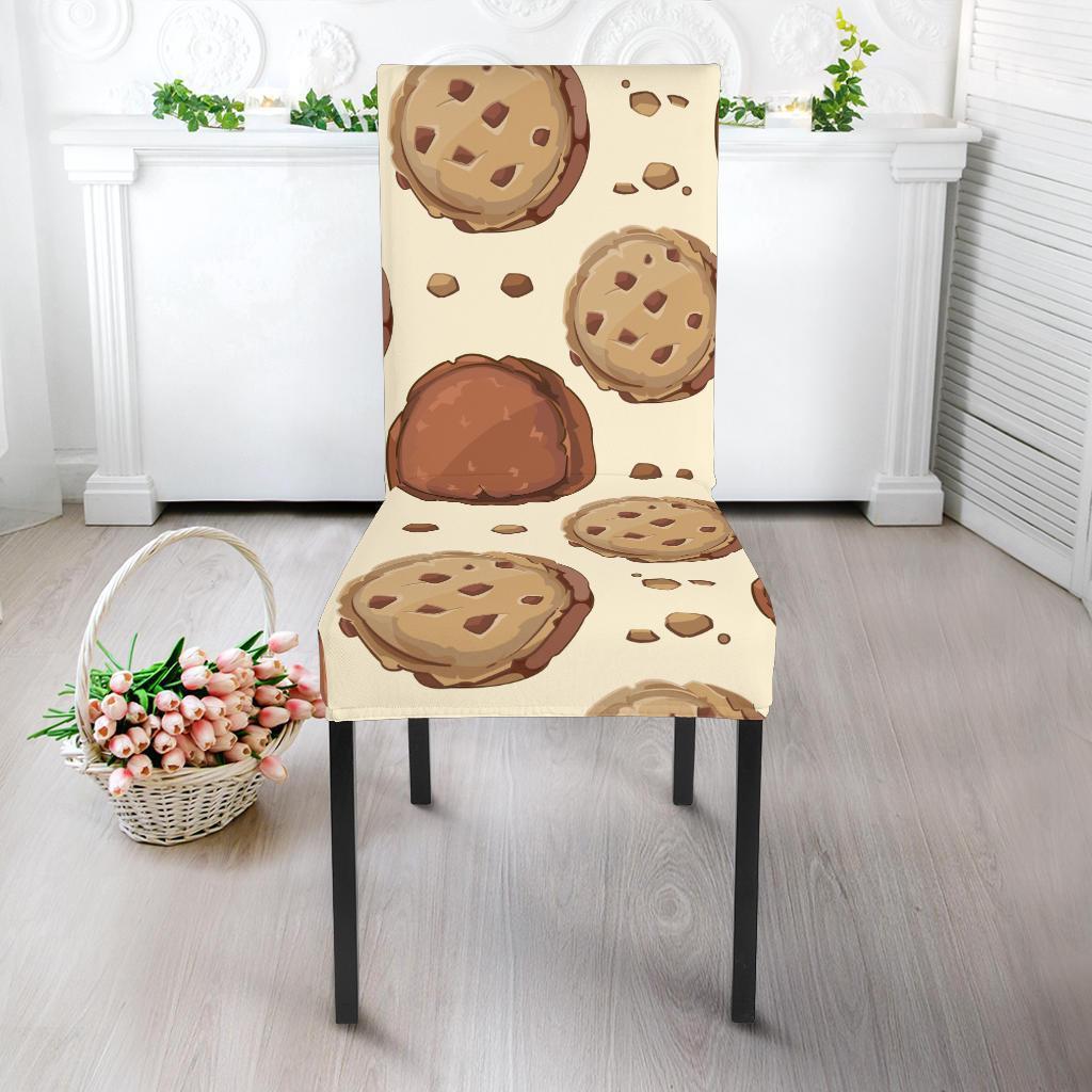 Biscuit Cookie Pattern Print Chair Cover-grizzshop