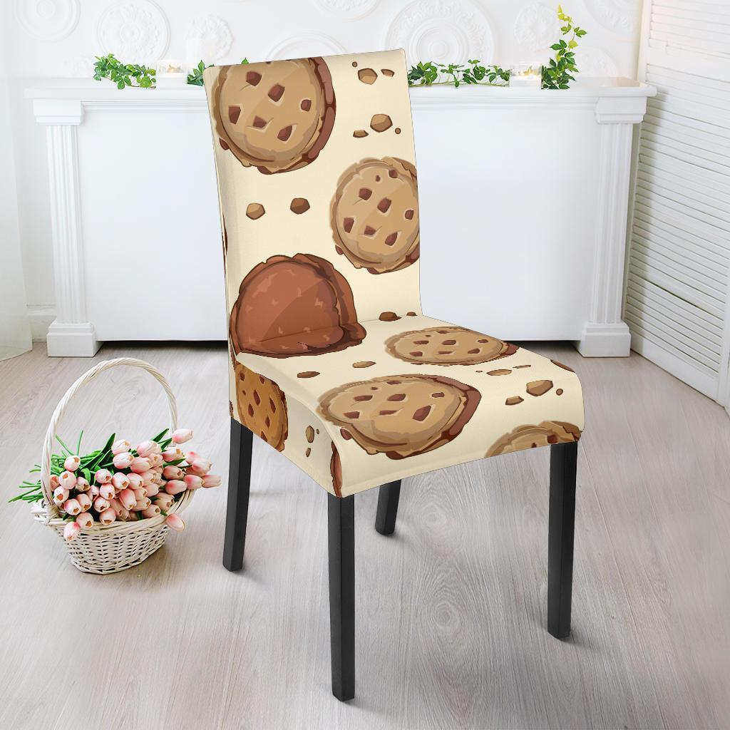 Biscuit Cookie Pattern Print Chair Cover-grizzshop