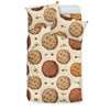 Biscuit Cookie Pattern Print Duvet Cover Bedding Set-grizzshop