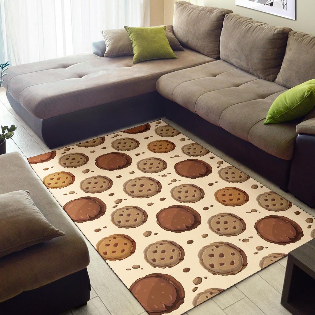 Biscuit Cookie Pattern Print Floor Mat-grizzshop