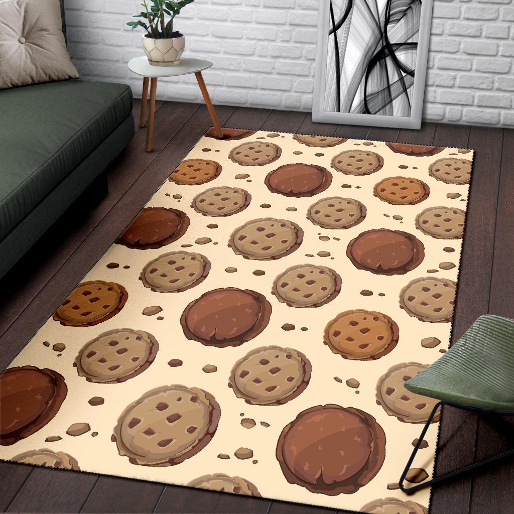 Biscuit Cookie Pattern Print Floor Mat-grizzshop