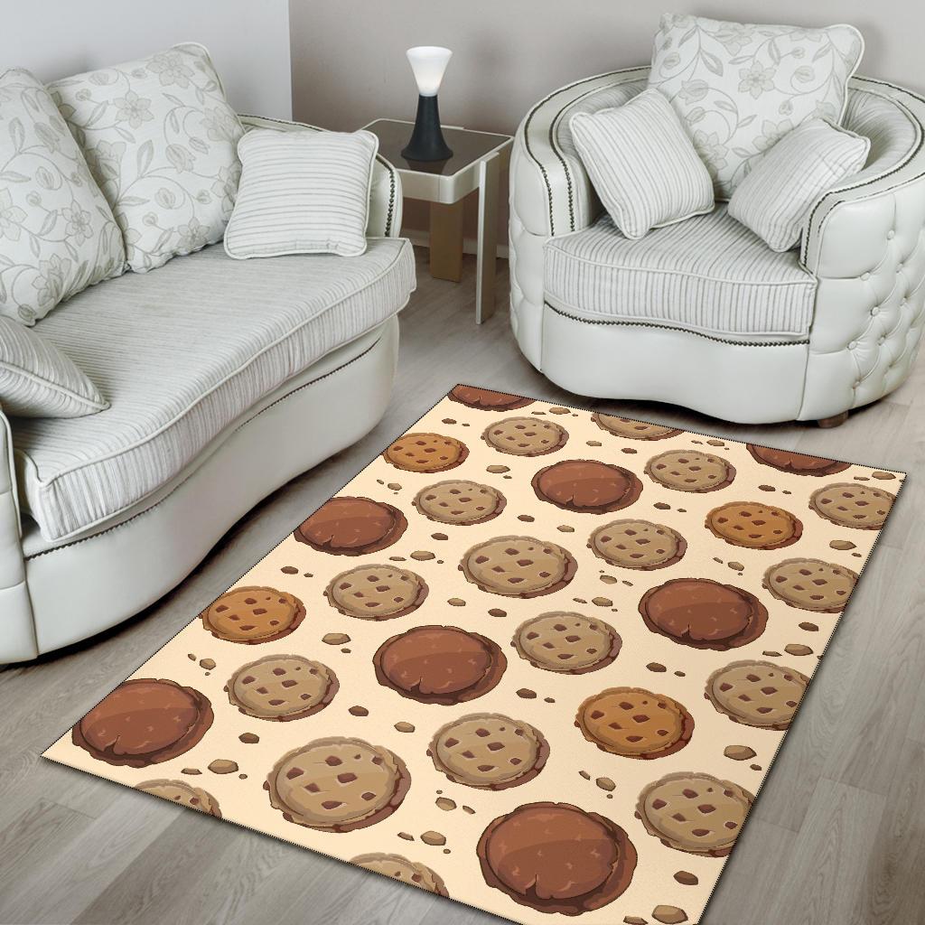 Biscuit Cookie Pattern Print Floor Mat-grizzshop