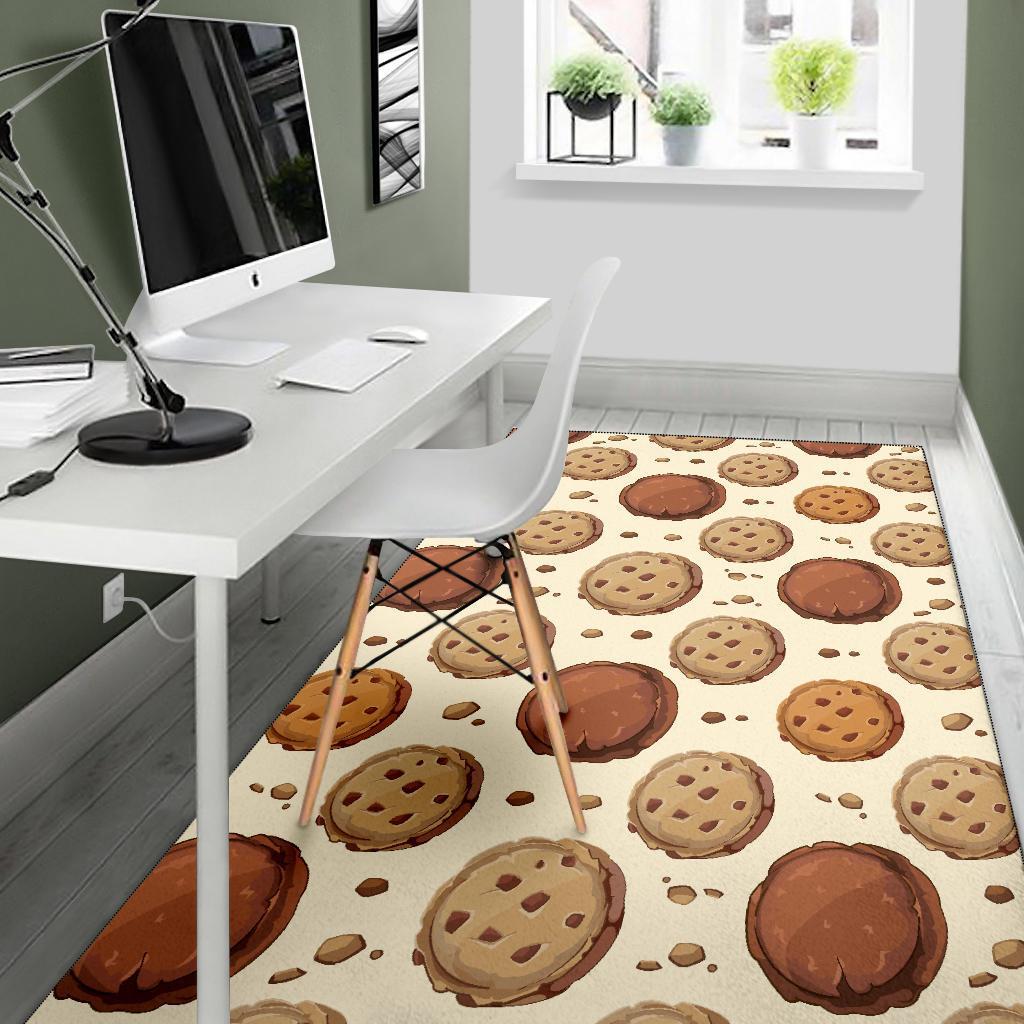 Biscuit Cookie Pattern Print Floor Mat-grizzshop