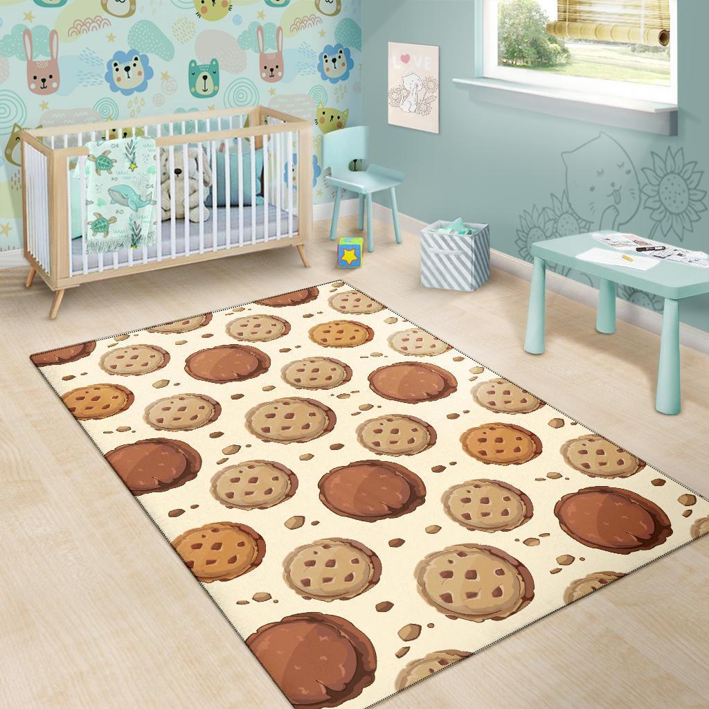 Biscuit Cookie Pattern Print Floor Mat-grizzshop