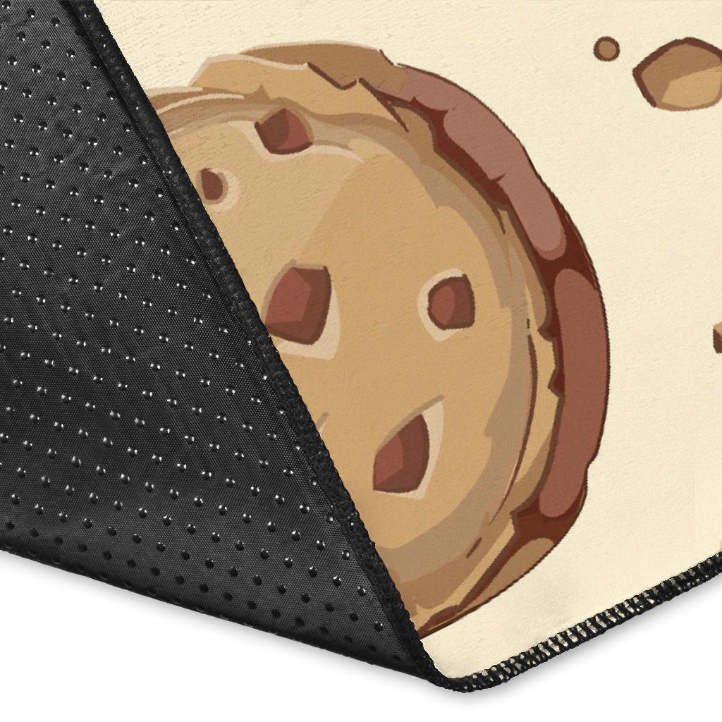 Biscuit Cookie Pattern Print Floor Mat-grizzshop