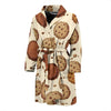 Biscuit Cookie Pattern Print Men Long Robe-grizzshop