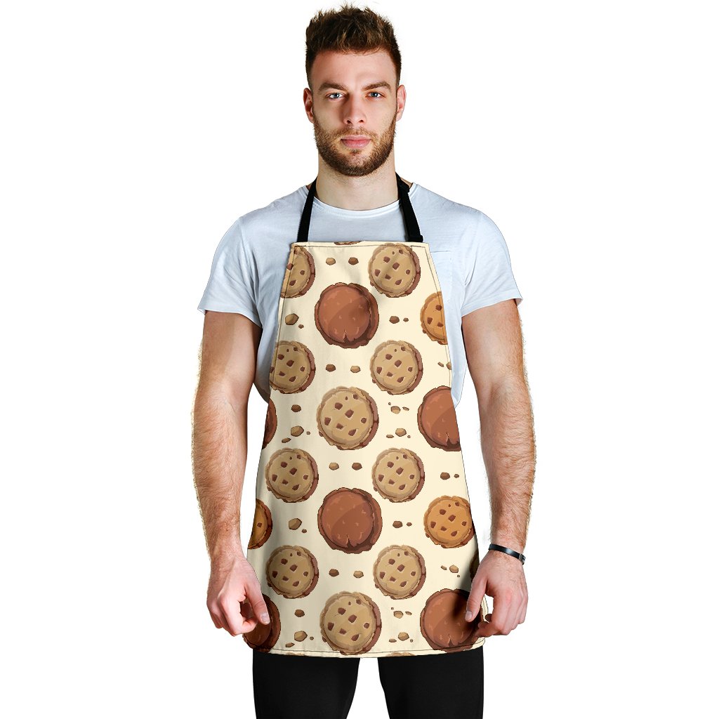 Biscuit Cookie Pattern Print Men's Apron-grizzshop