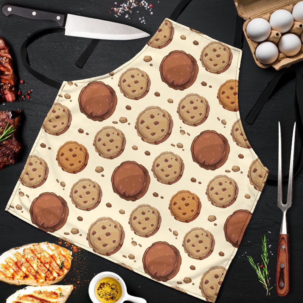 Biscuit Cookie Pattern Print Men's Apron-grizzshop