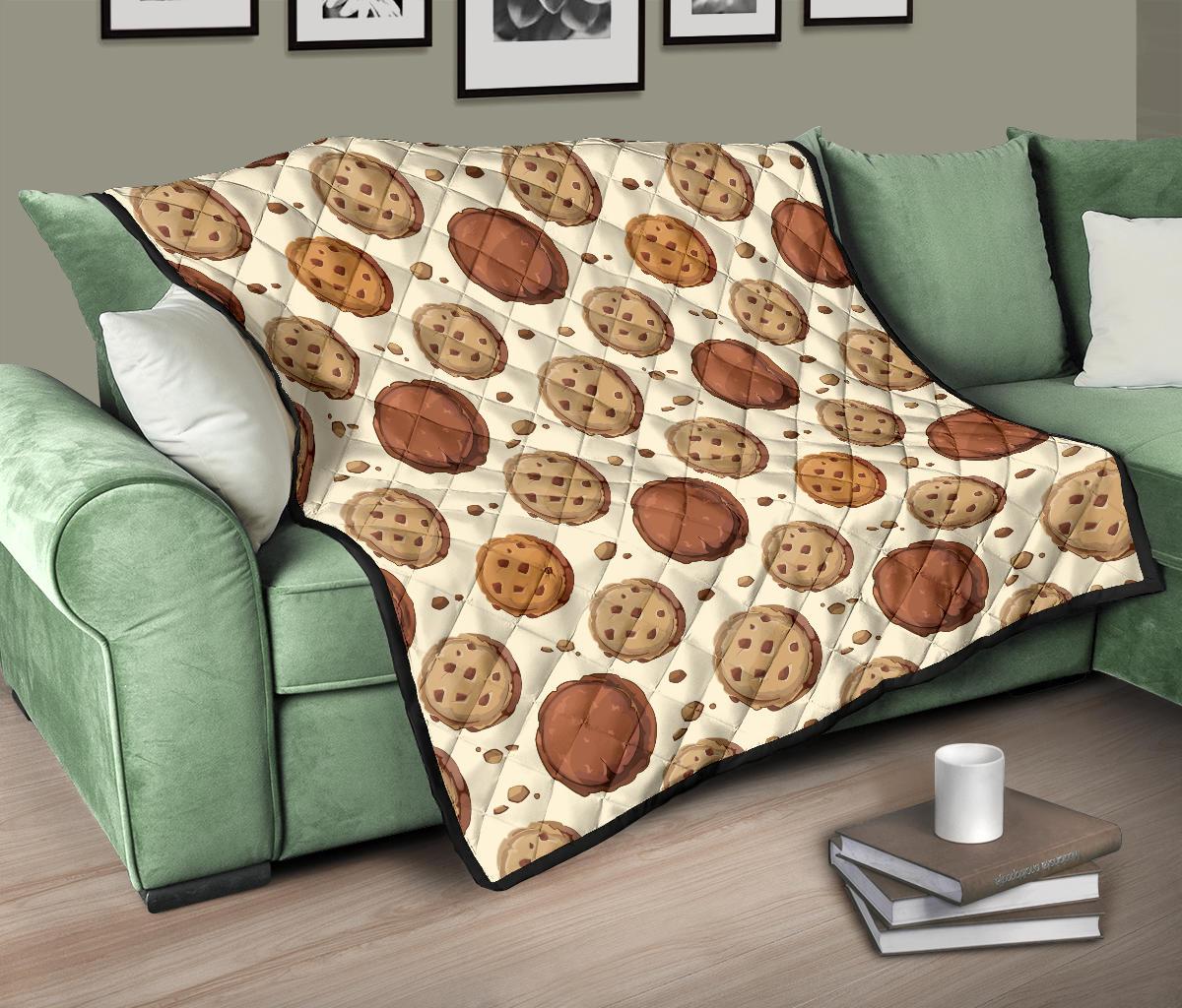 Biscuit Cookie Pattern Print Quilt-grizzshop