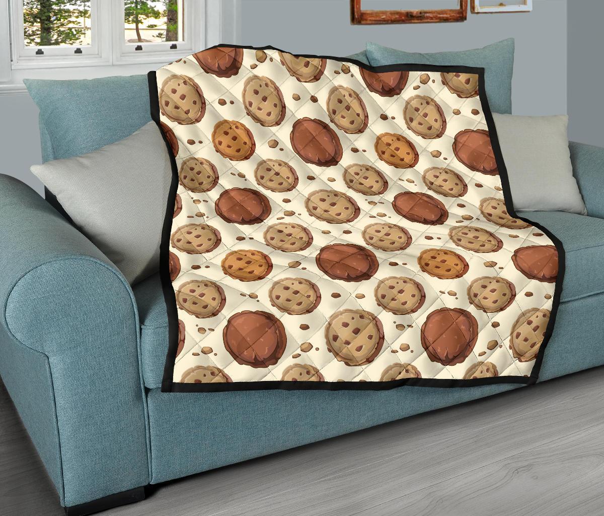 Biscuit Cookie Pattern Print Quilt-grizzshop