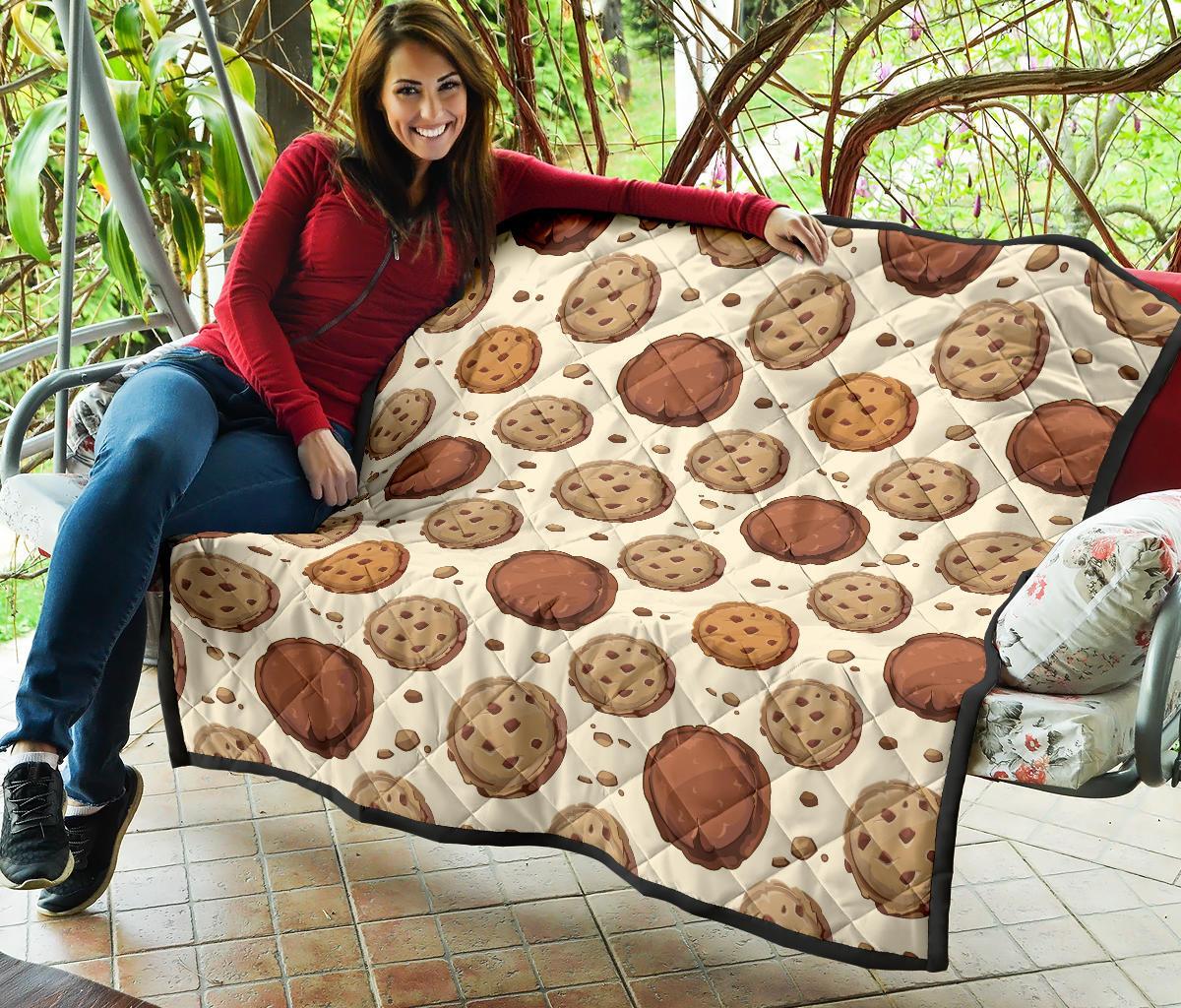 Biscuit Cookie Pattern Print Quilt-grizzshop