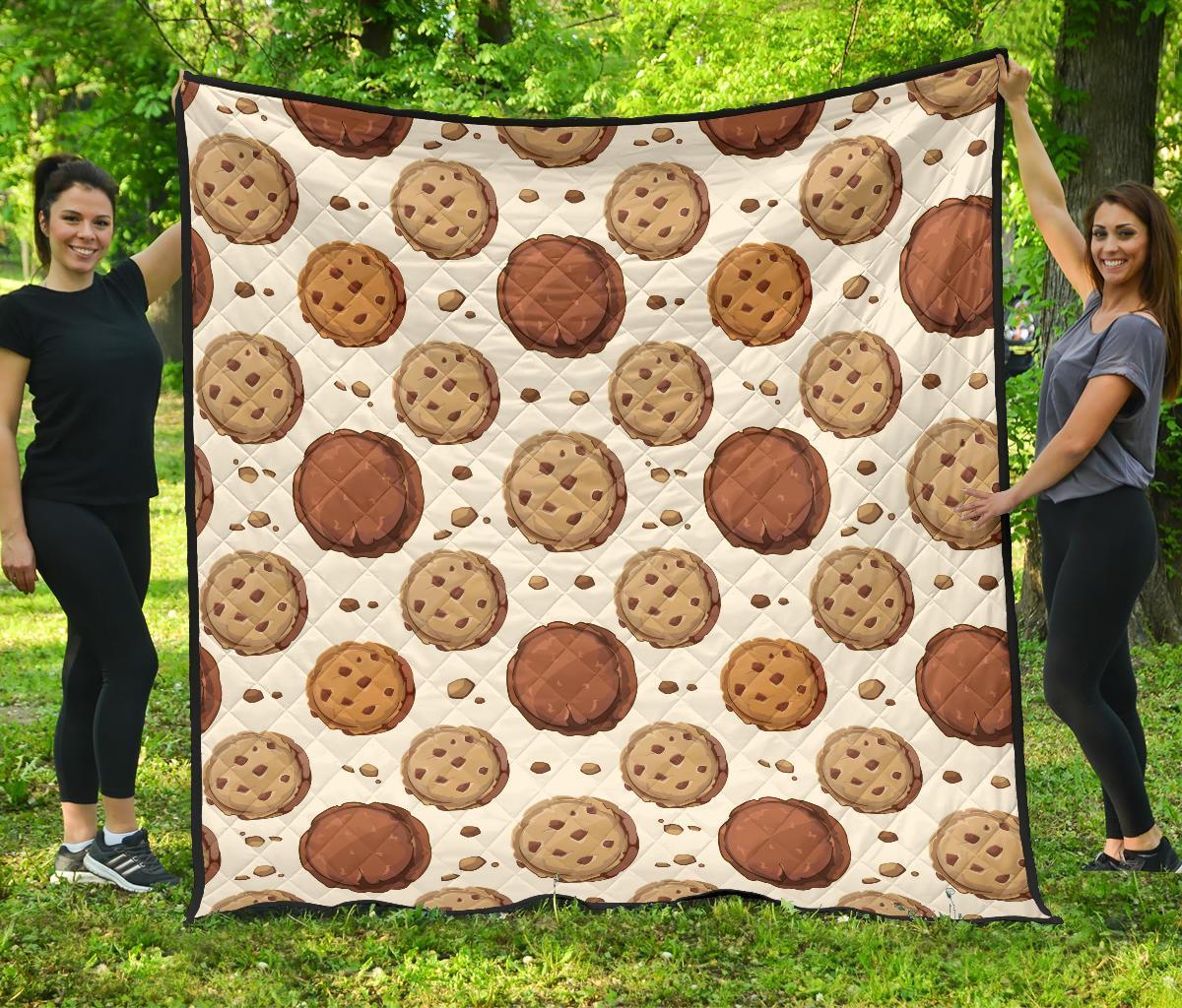Biscuit Cookie Pattern Print Quilt-grizzshop