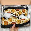 Biscuit Cookie Pattern Print Sneaker Shoes For Men Women-grizzshop