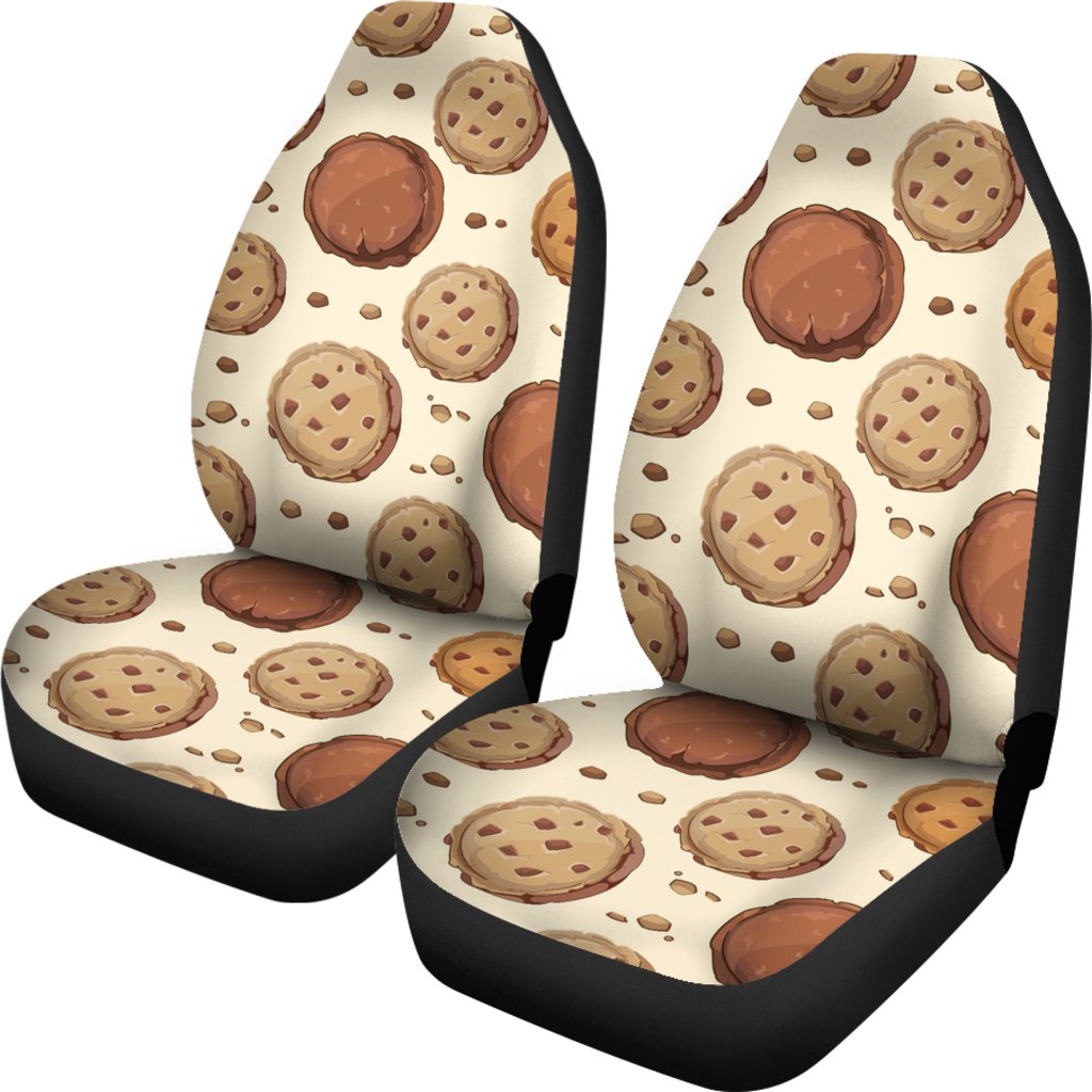 Biscuit Cookie Pattern Print Universal Fit Car Seat Covers-grizzshop