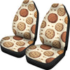 Biscuit Cookie Pattern Print Universal Fit Car Seat Covers-grizzshop