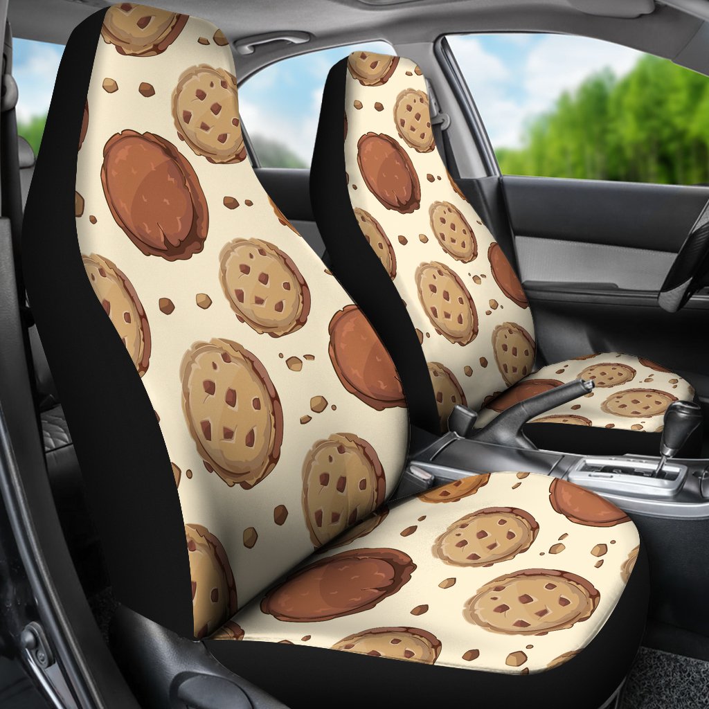 Biscuit Cookie Pattern Print Universal Fit Car Seat Covers-grizzshop