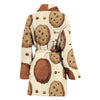 Biscuit Cookie Pattern Print Women Long Robe-grizzshop