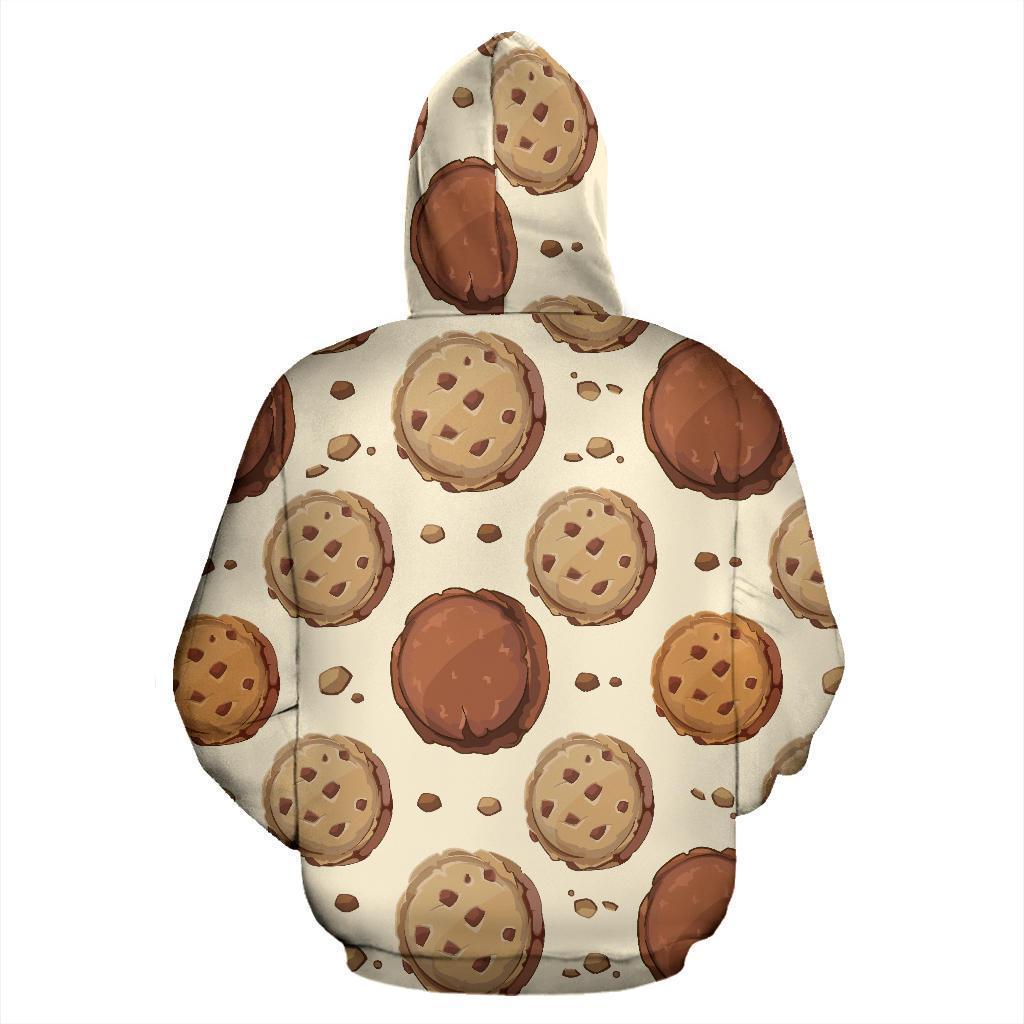 Biscuit Cookie Pattern Print Women Men Pullover Hoodie-grizzshop