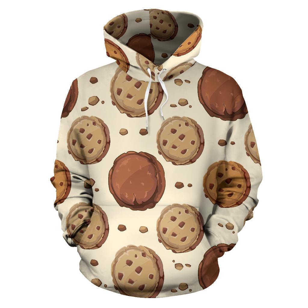 Biscuit Cookie Pattern Print Women Men Pullover Hoodie-grizzshop