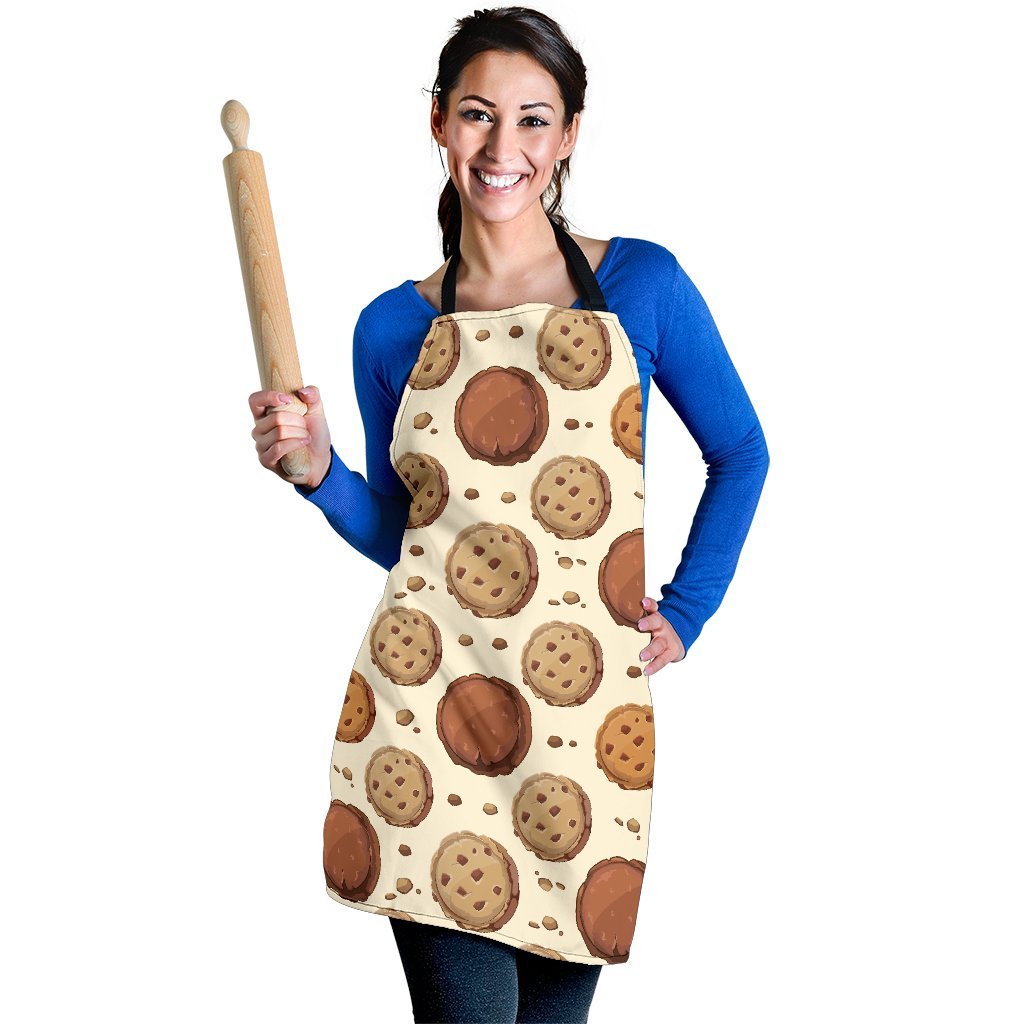 Biscuit Cookie Pattern Print Women's Apron-grizzshop