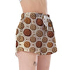 Biscuit Cookie Pattern Print Women's Shorts-grizzshop