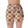 Biscuit Cookie Pattern Print Women's Shorts-grizzshop