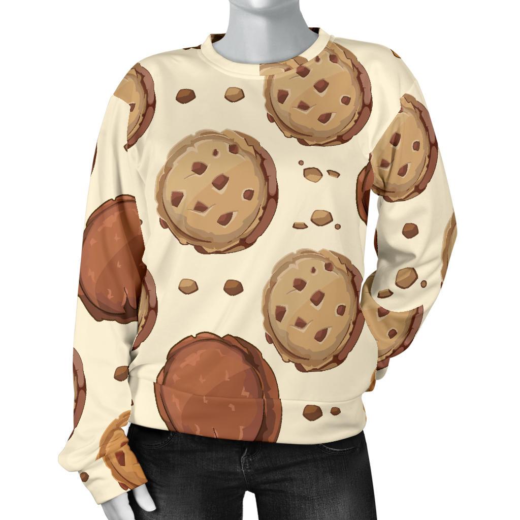 Biscuit Cookie Pattern Print Women's Sweatshirt-grizzshop