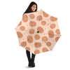 Biscuit Cookie Print Pattern Automatic Foldable Umbrella-grizzshop