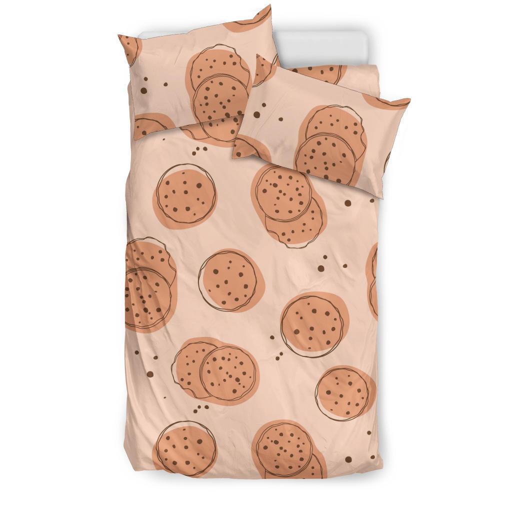 Biscuit Cookie Print Pattern Duvet Cover Bedding Set-grizzshop