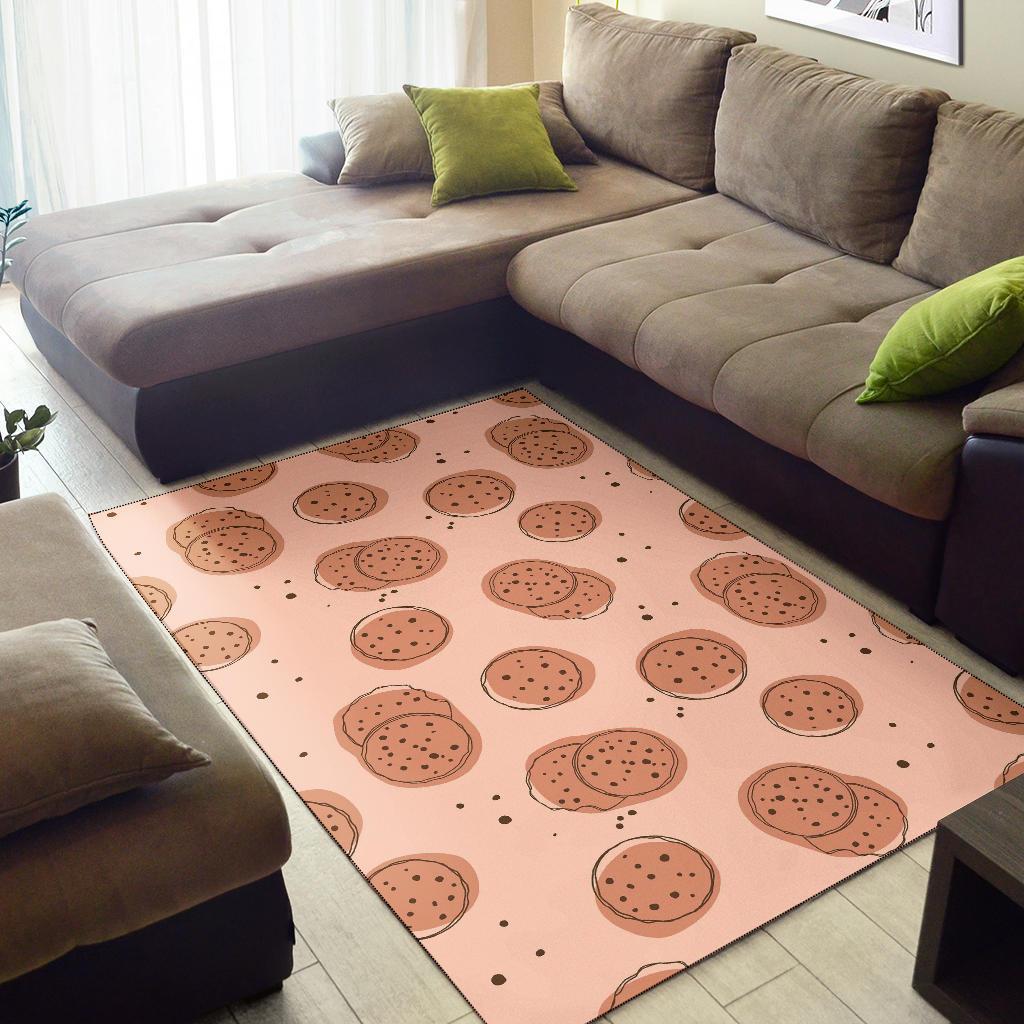 Biscuit Cookie Print Pattern Floor Mat-grizzshop