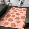 Biscuit Cookie Print Pattern Floor Mat-grizzshop