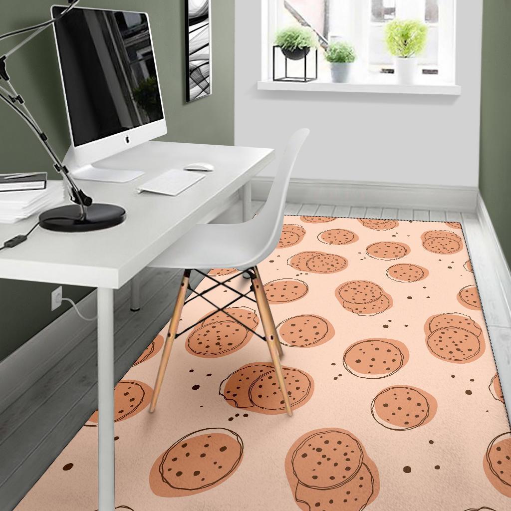 Biscuit Cookie Print Pattern Floor Mat-grizzshop