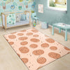 Biscuit Cookie Print Pattern Floor Mat-grizzshop