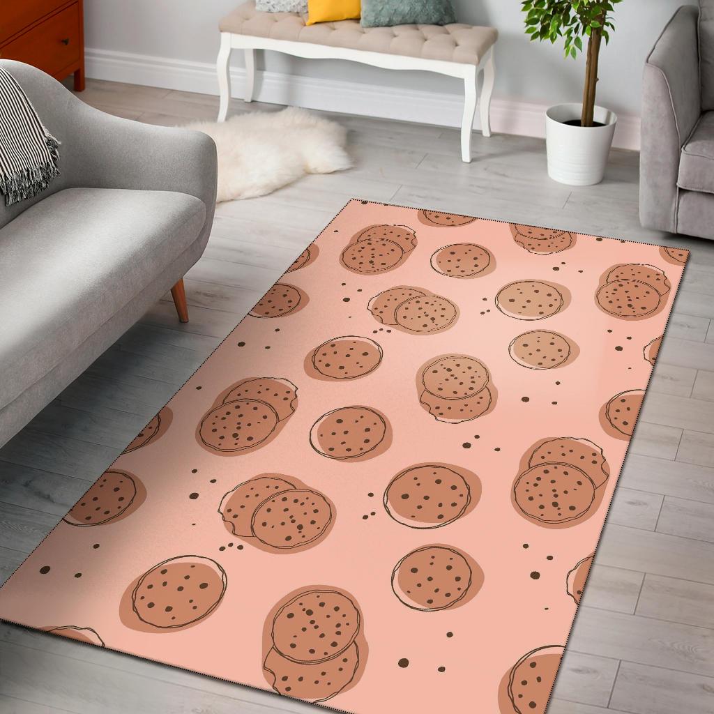 Biscuit Cookie Print Pattern Floor Mat-grizzshop